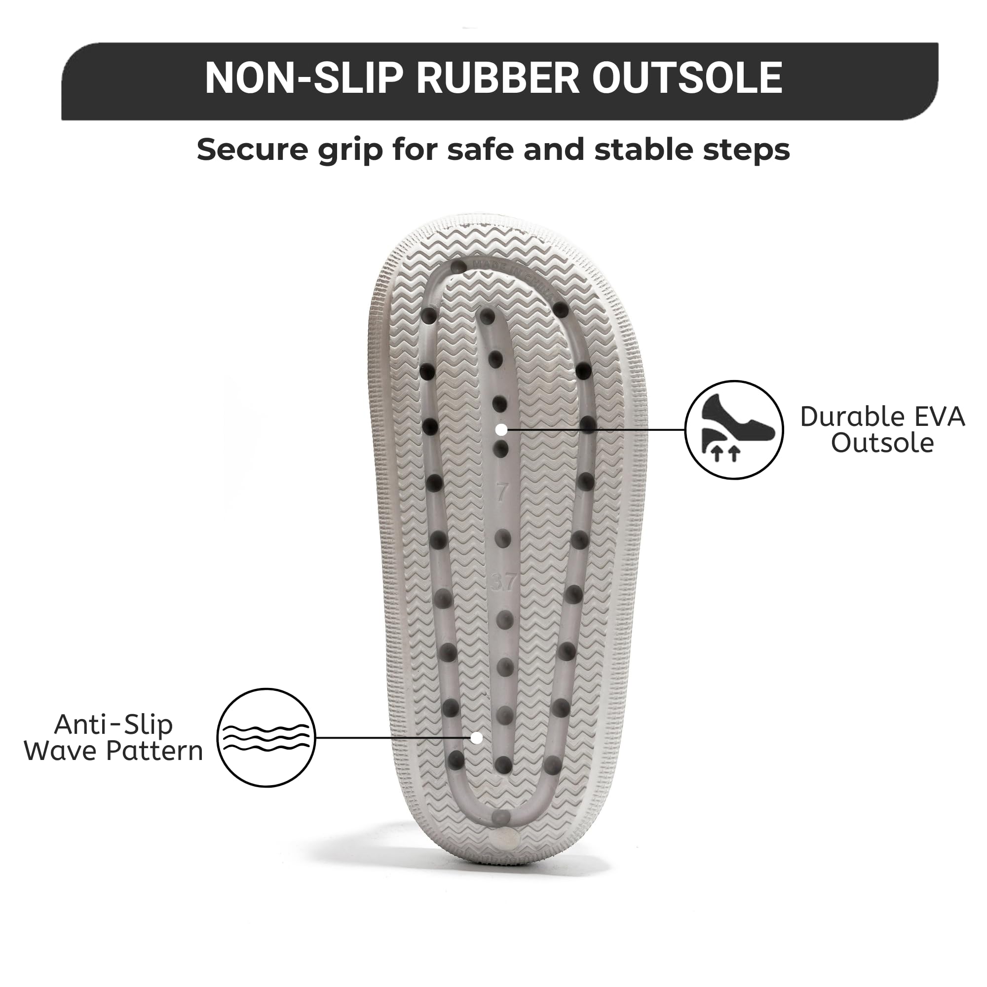 **Women's Non-Slip Water Sandals - Comfortable Recovery Flip Flops for Beach, Pool & Home | Pillow Cloud Slides for Relaxation & Post-Surgery Support**
