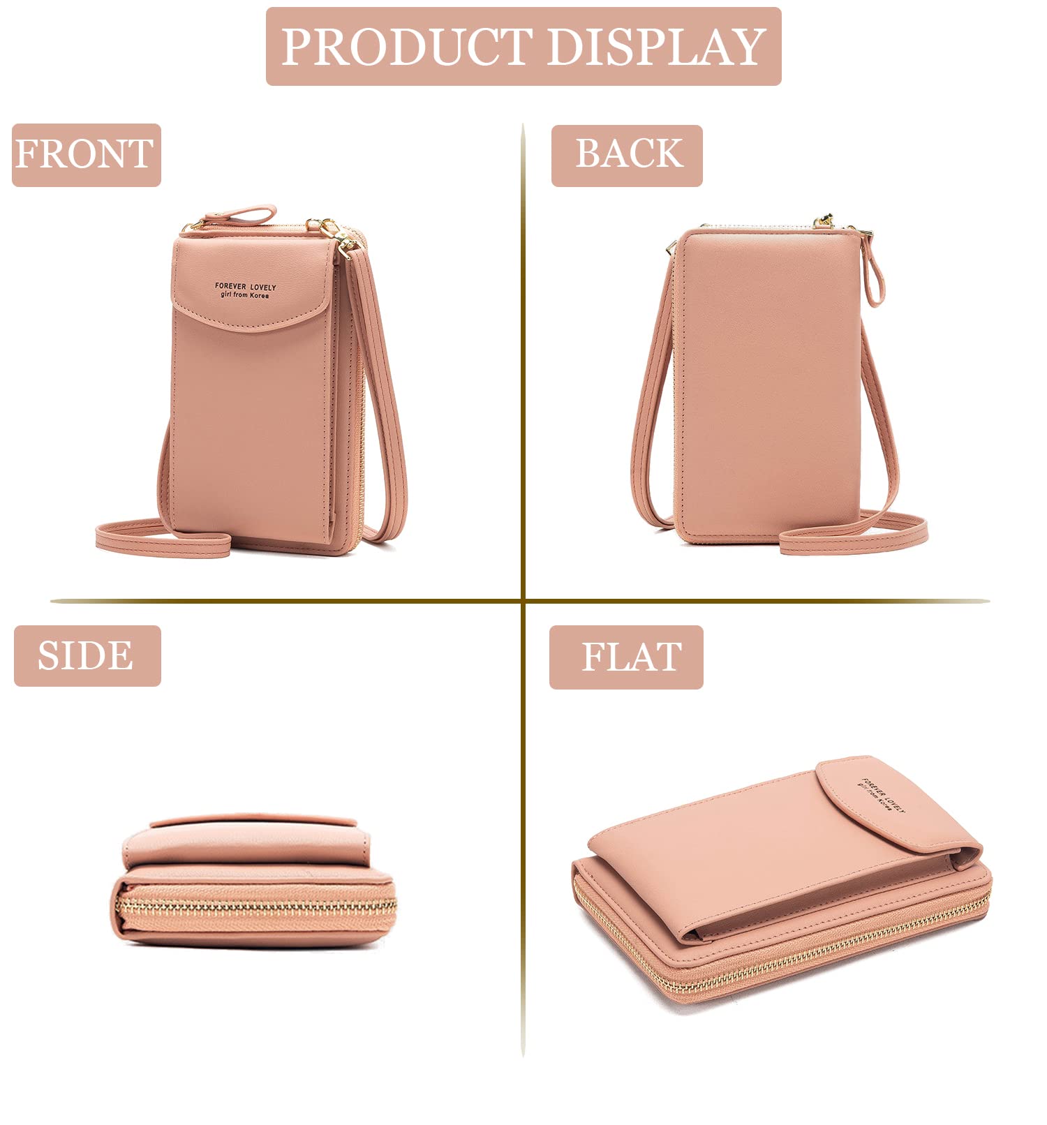Small Crossbody Phone Purse for Women - Stylish Shoulder Bag with Adjustable Strap & Credit Card Slots | Perfect for Travel, Shopping & Everyday Use