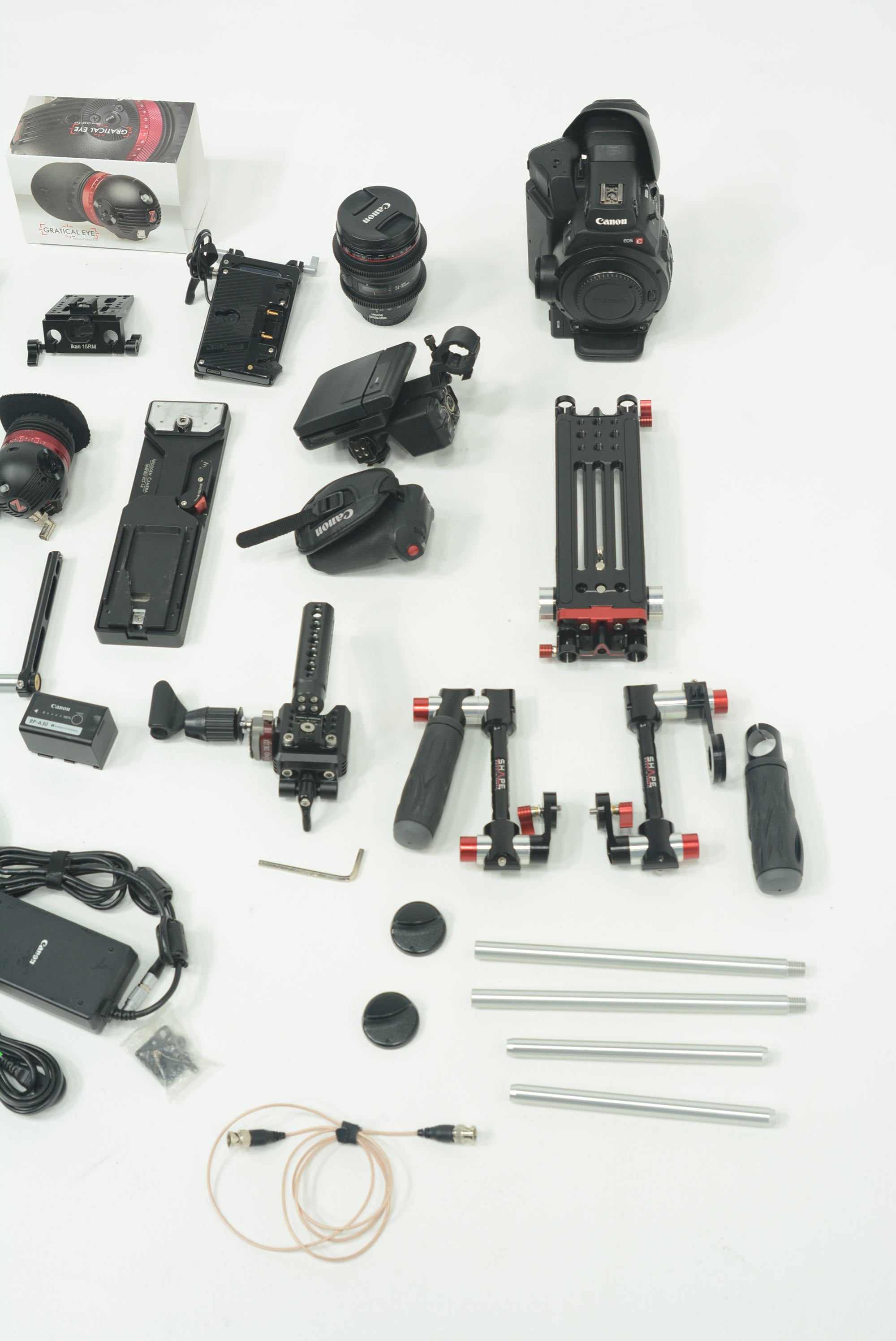 Canon EOS C300 Mark II Cinema Camera with Shoulder Rig Kit - Professional 4K Video Camera for Filmmaking, Documentary & Broadcast Production (Used)