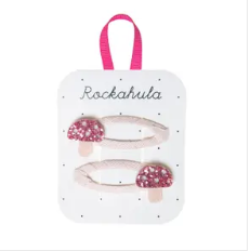 RKH Little Toadstool Clips - Cute Mushroom-Shaped Hair Clips for Girls & Women | Perfect for School, Parties & Daily Hair Styling