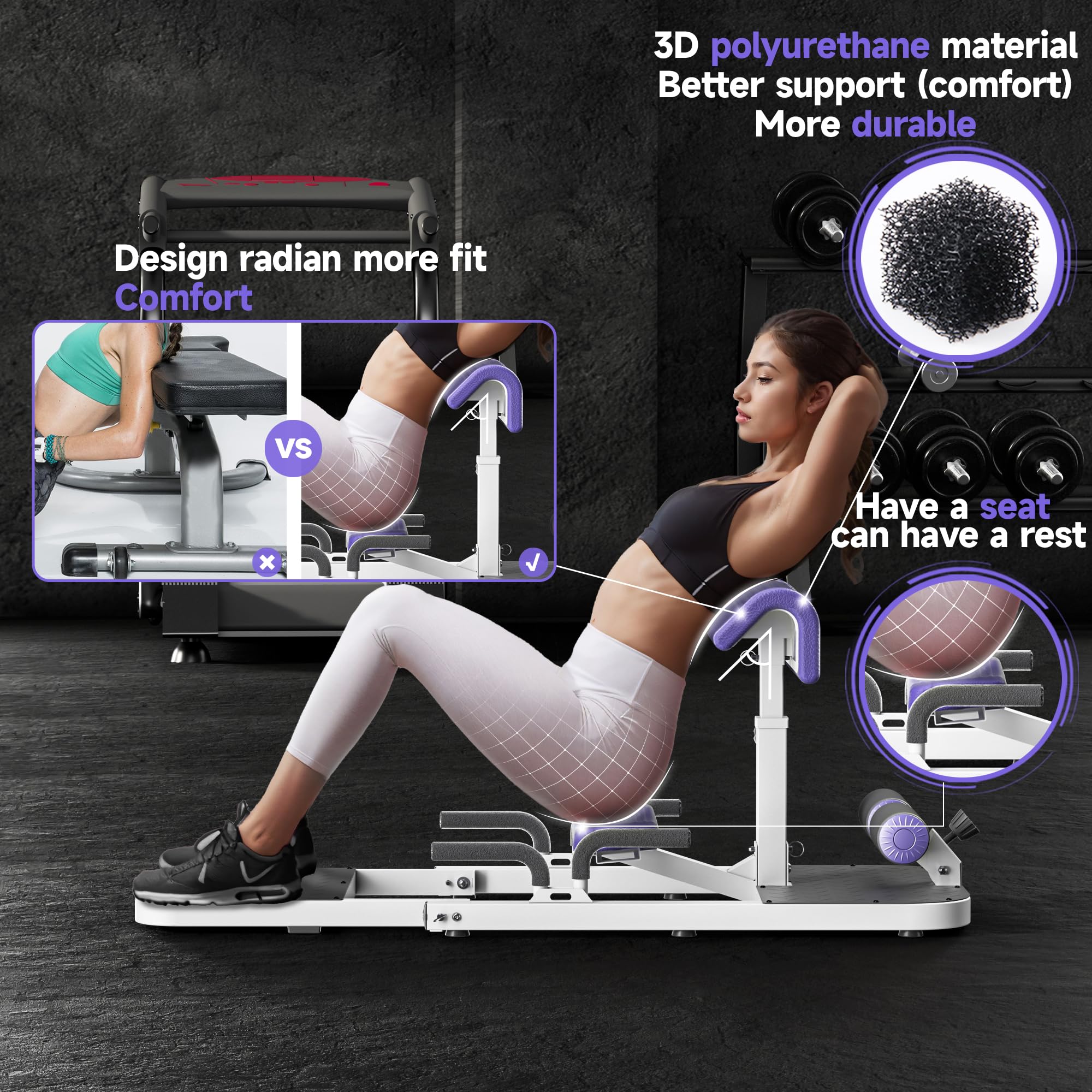 Best Hip Thrust & Squat Machine for Home Gym - Adjustable Multi-Function Glute Builder Equipment for Leg & Core Strength - Perfect for Sissy Squats, Hip Thrusts & Squat Assistance - Ideal for Home Workouts & Strength Training