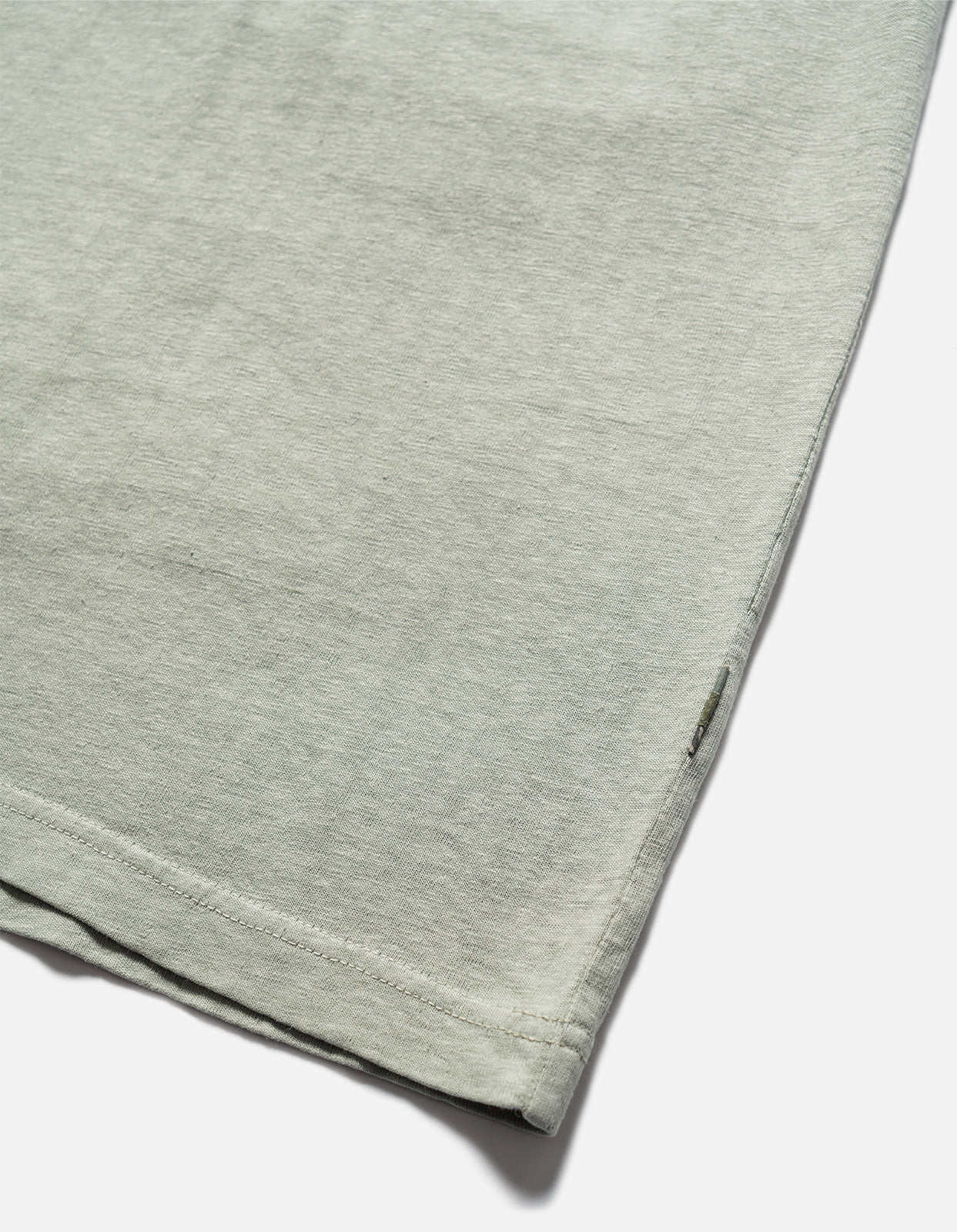 5234 Hemp Cross Loose T-Shirt for Women - Sage Green Organic Cotton Blend Casual Top for Summer Outfits & Boho Style