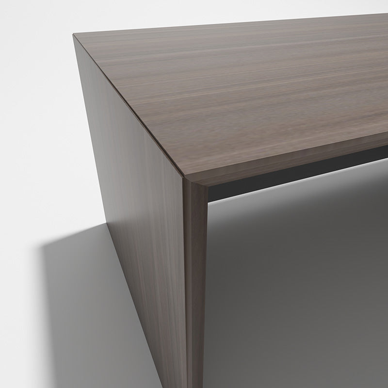 ARMANDO Executive Desk 220cm with Left Return in Hazelnut & Grey - Premium Office Furniture for Home & Business Workspaces
