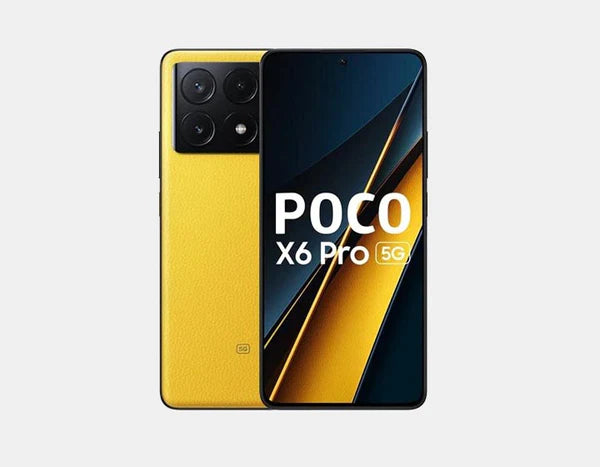 Xiaomi Poco X6 Pro 5G Smartphone - 256GB ROM 8GB RAM, Dual SIM GSM Unlocked (Yellow) | Fast Performance for Gaming & Streaming | Perfect for Travel & Work