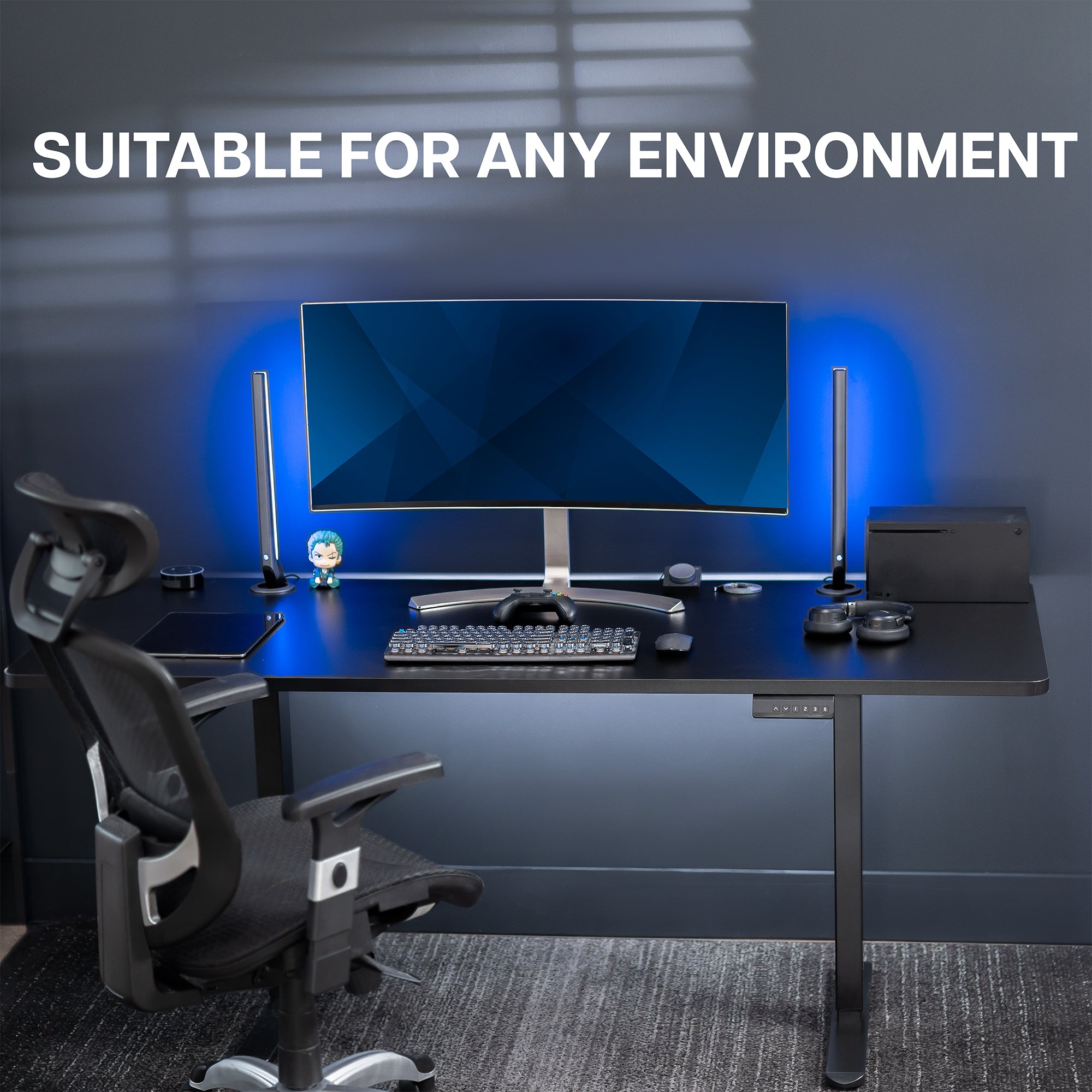 E2 Series 71 x 30 Dual Motor Electric Standing Desk - Adjustable Height Home Office Desk for Work & Study - Perfect for Home Office, Gaming Setup and Workspace Ergonomics