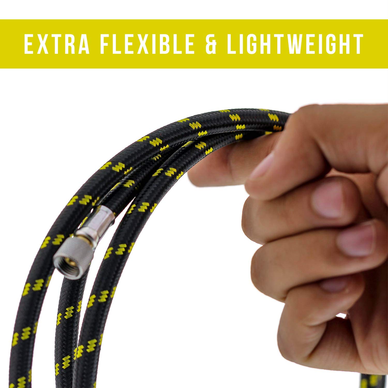 Premium 10-Ft Braided Airbrush Hose with 1/8