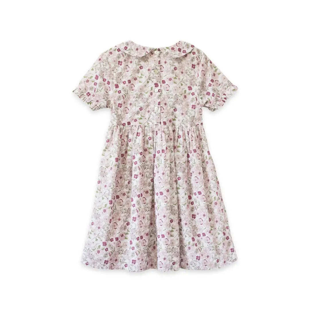 Beet World Briar Dress - Floral Pink Ditsy Print Women's Casual Summer Dress | Perfect for Brunch, Parties & Outdoor Events