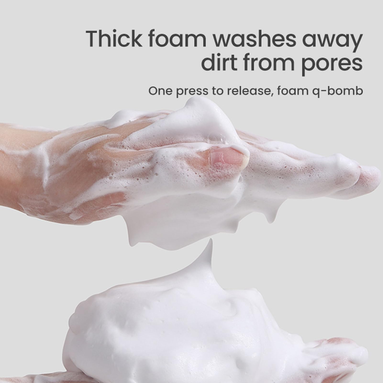 Gentle Rice Facial Cleanser with Silicone Brush - Amino Acid Foaming Face Wash for Sensitive & Acne-Prone Skin | Hydrating Daily Cleanser for Dry Skin | Perfect for Morning & Night Skincare Routine