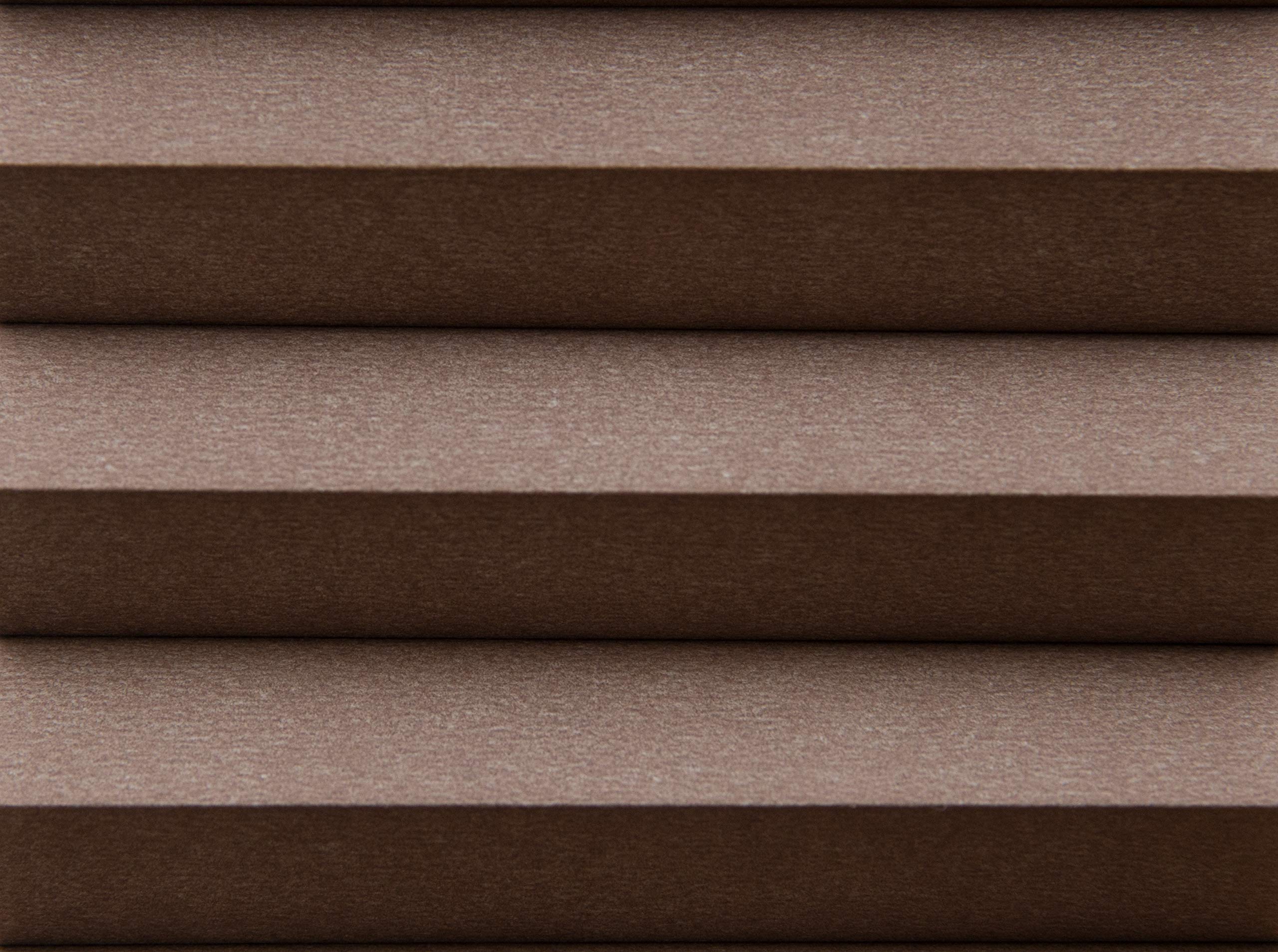 Artisan Select No-Tools Custom Cordless Blackout Cellular Shades - Mocha, 49 3/8