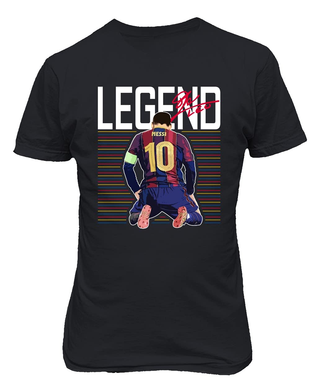 Barcelona FC Lionel Messi Kneeling T-Shirt - Official Soccer Jersey Tee for Fans & Supporters - Perfect for Match Days & Casual Wear