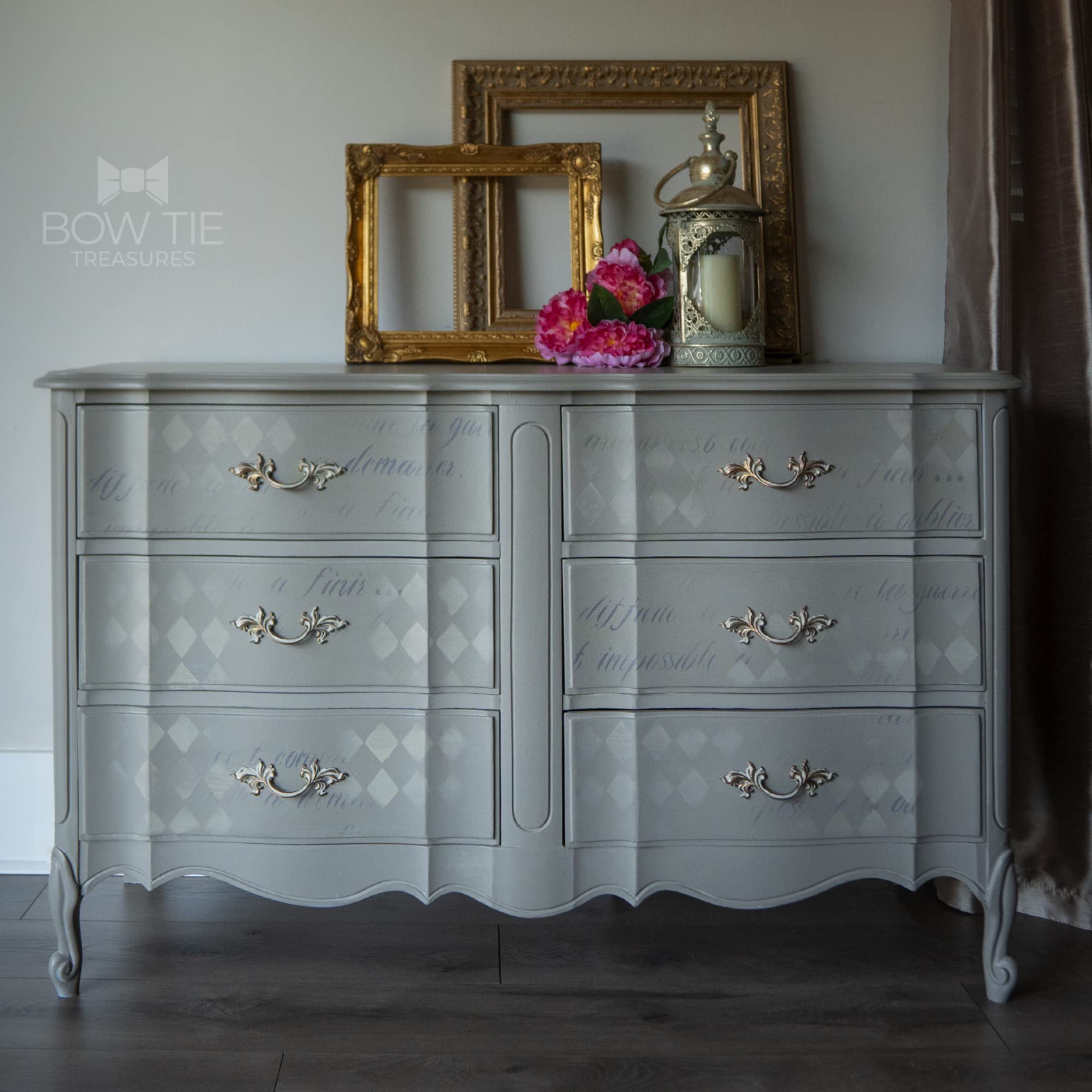 Dixie Belle Chalk Mineral Paint - Mason Dixon Gray (16oz) | Matte Charcoal Gray Furniture Paint for DIY Projects | Perfect for Upcycling Tables, Chairs & Home Decor