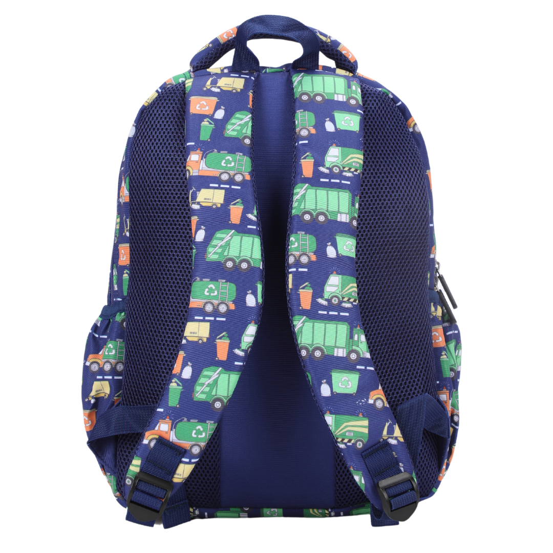 Durable Midsize Kids Backpack for School & Travel - Lightweight & Spacious Bin Trucks Design Backpack for Boys & Girls - Perfect for Daily Use, Outdoor Adventures & Day Trips
