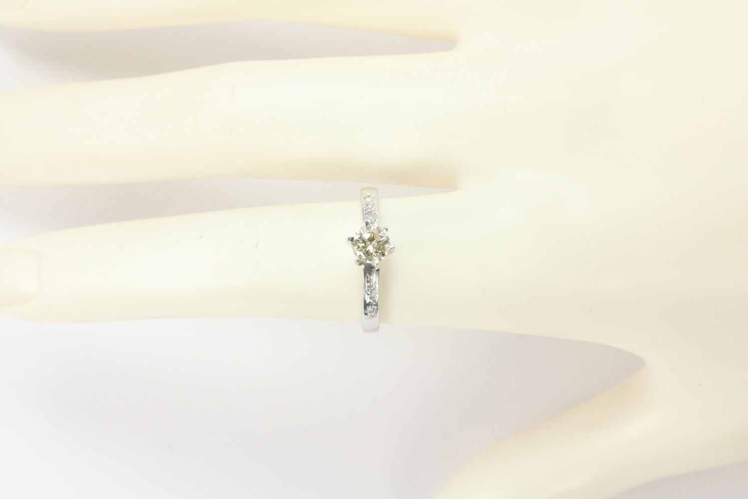0.54 Carat Solitaire Diamond Engagement Ring in 14K White Gold - Perfect for Proposals, Anniversaries & Romantic Occasions