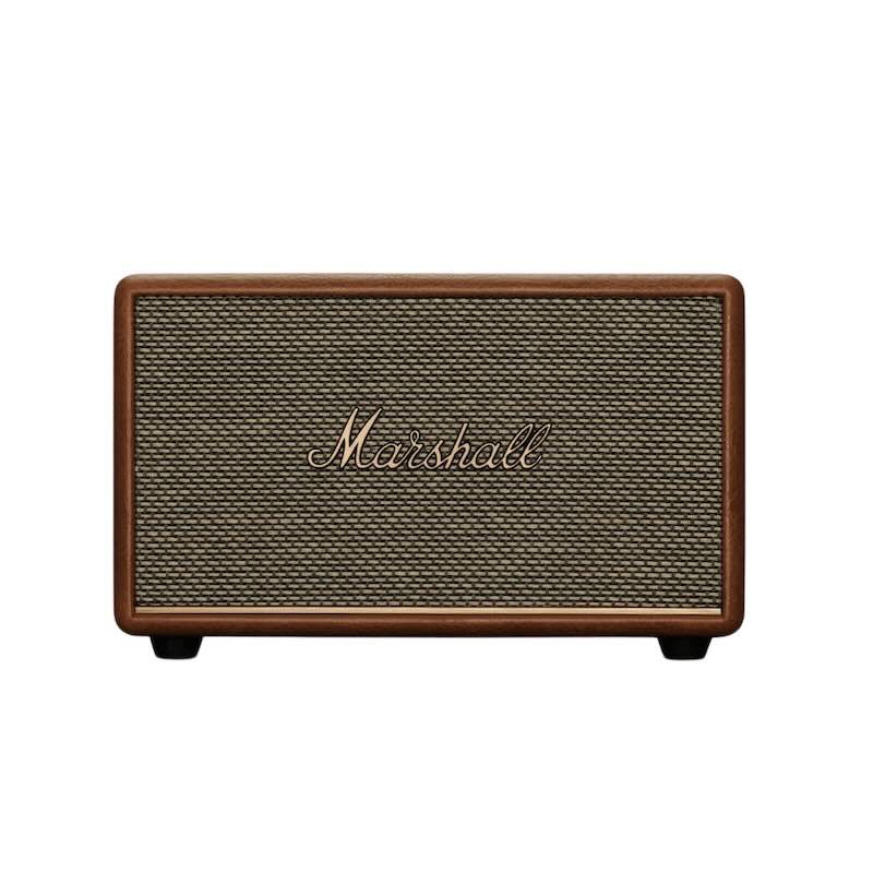 Marshall Acton III Bluetooth Speaker - Wireless Portable Speaker with Rich Bass, Multi-Room Streaming, Brown - Perfect for Home, Parties & Outdoor Adventures