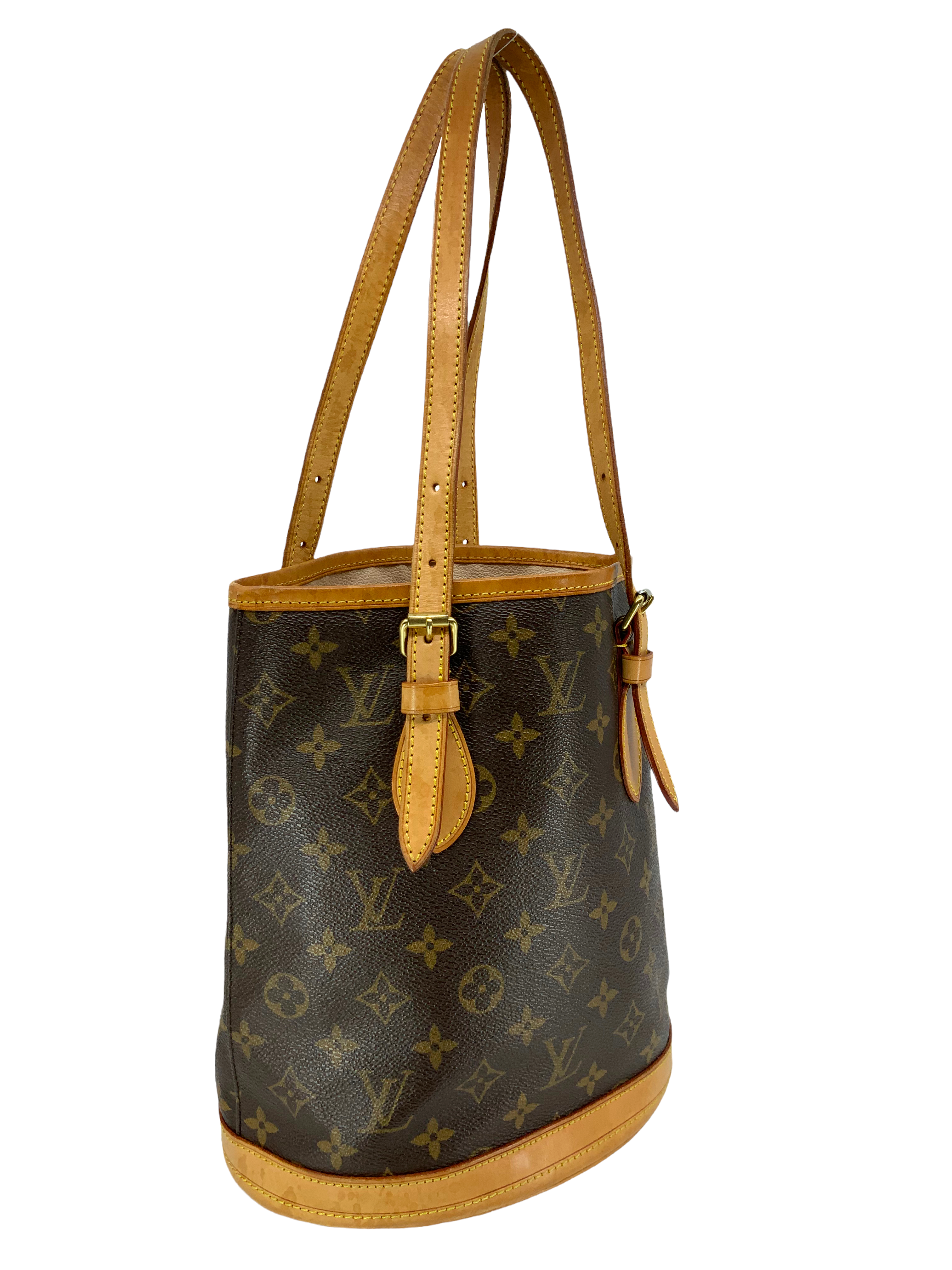 Authentic Louis Vuitton Monogram Petit Bucket Bag - Luxury Designer Handbag for Women | Perfect for Everyday Use, Travel & Fashion Accessories