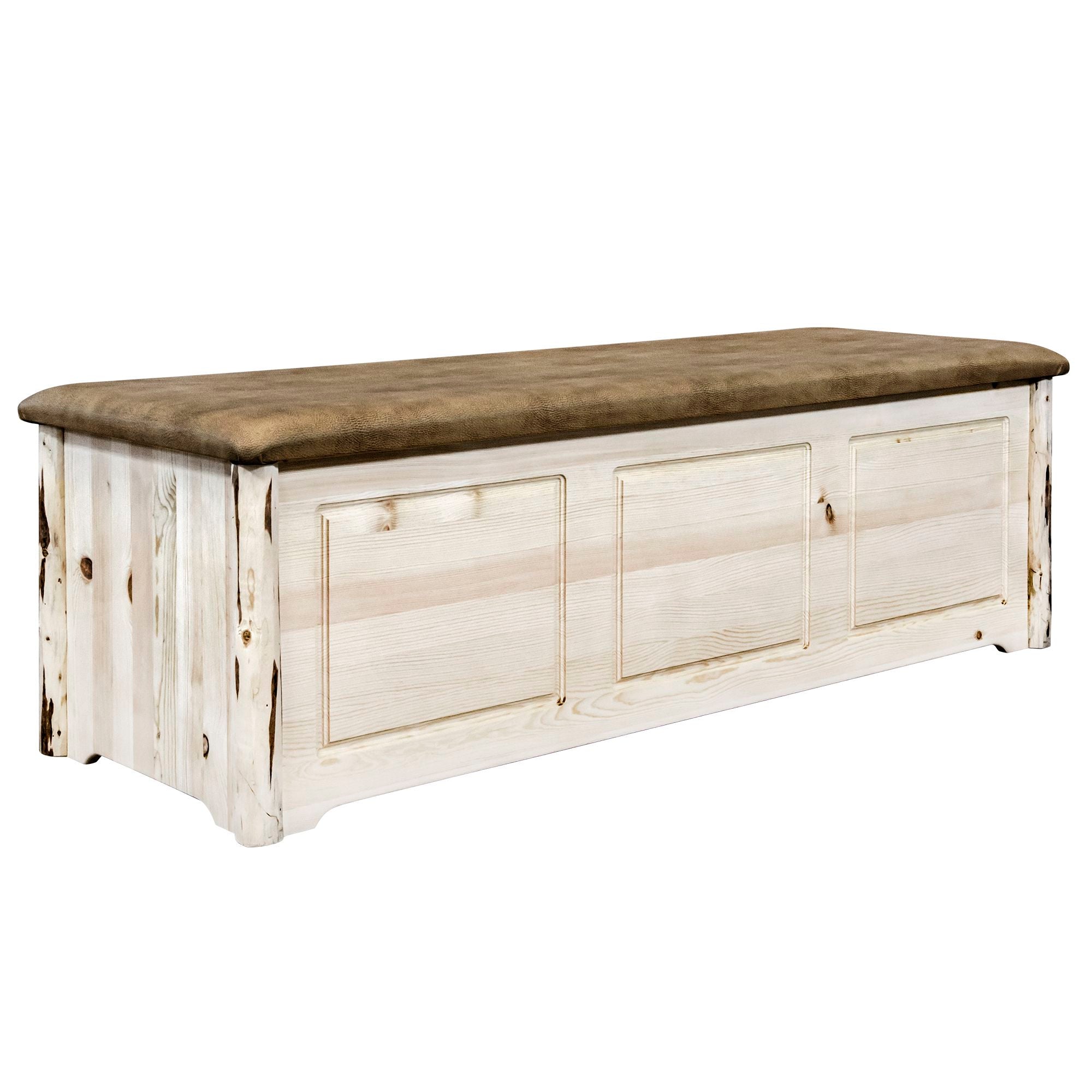 Montana Upholstered Blanket Chest - Stylish Storage for Blankets, Linens & Bedding - Perfect for Bedroom, Living Room & Home Decor