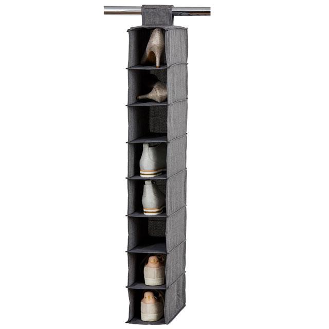 Premium Grey Closet Organizers - Space-Saving Storage Solutions for Bedroom, Closet & Wardrobe Organization