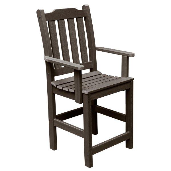 Lehigh Counter Height Outdoor Armchair - Patio Bar Stool with Weather-Resistant Design for Backyard, Deck, and Poolside Use