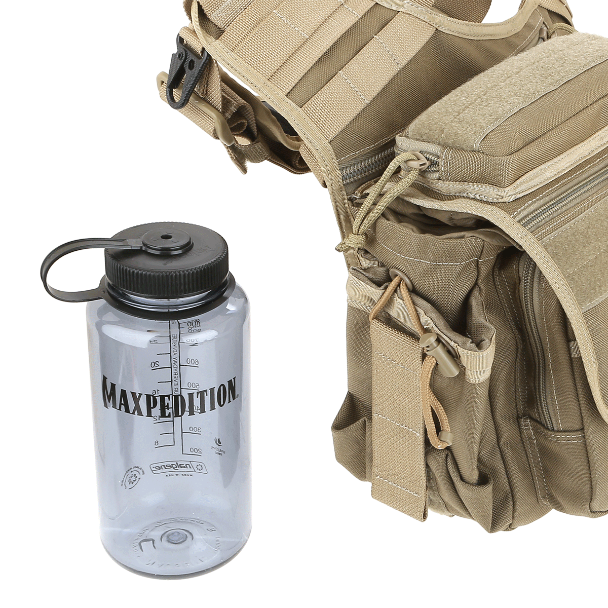 Maxpedition® 32 Oz. Wide Mouth Nalgene Water Bottle - Durable BPA-Free Leakproof Tritan Plastic for Hiking, Camping & Outdoor Adventures