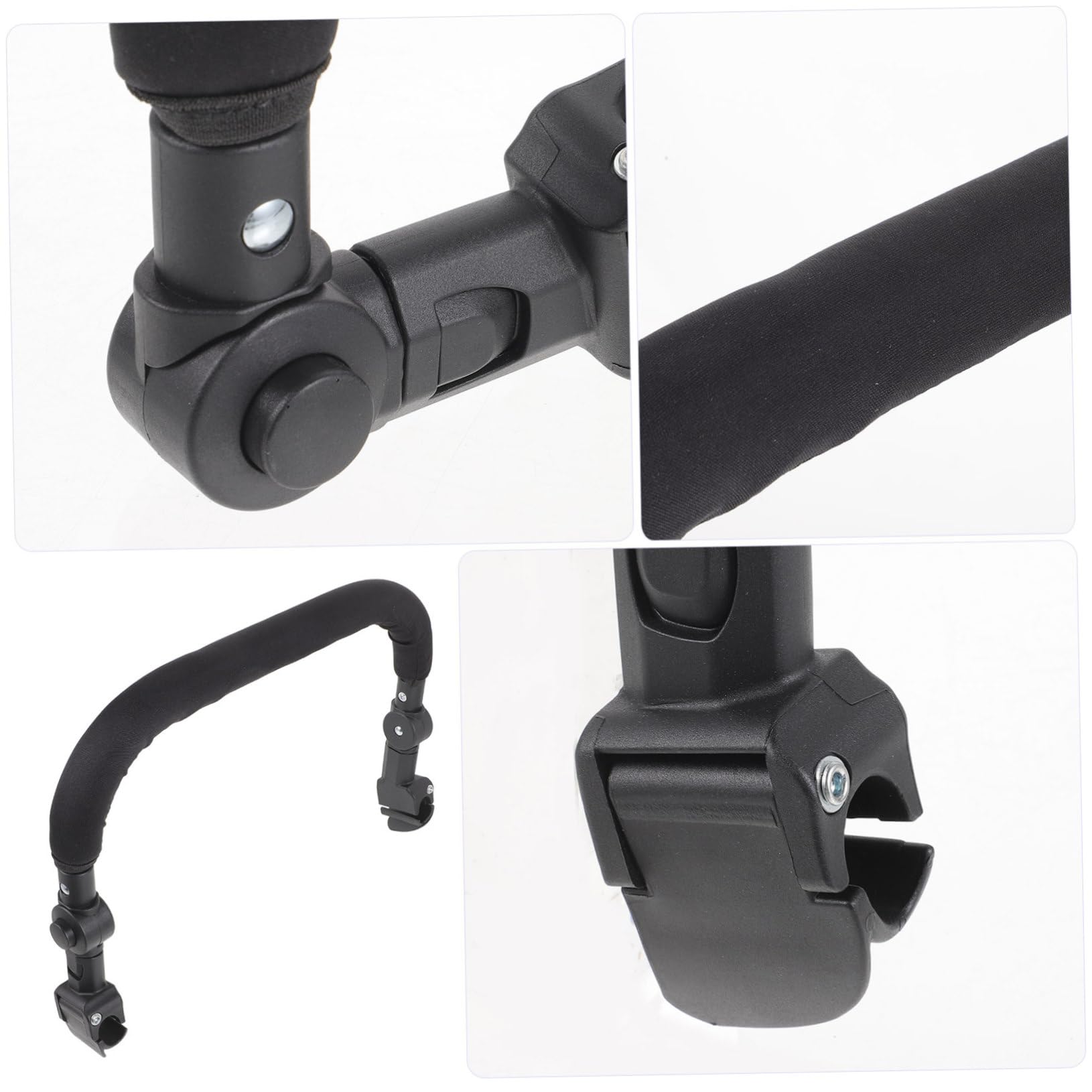 Uonlytech 5pcs Stroller Accessories - Wheelchair Armrest & Handlebars for Toddler Strollers, Extendable Baby Playpen Armrests | Perfect for Strollers, Wheelchairs & Playpens (Home & Travel Use)