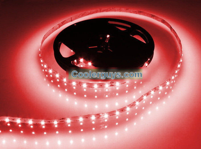 HT 60 LED Double Density 39-inch (1 Meter) Flexible Light Strip - 12V Red LED Strip Lights for Home Decoration, Bedroom, Kitchen, and DIY Projects