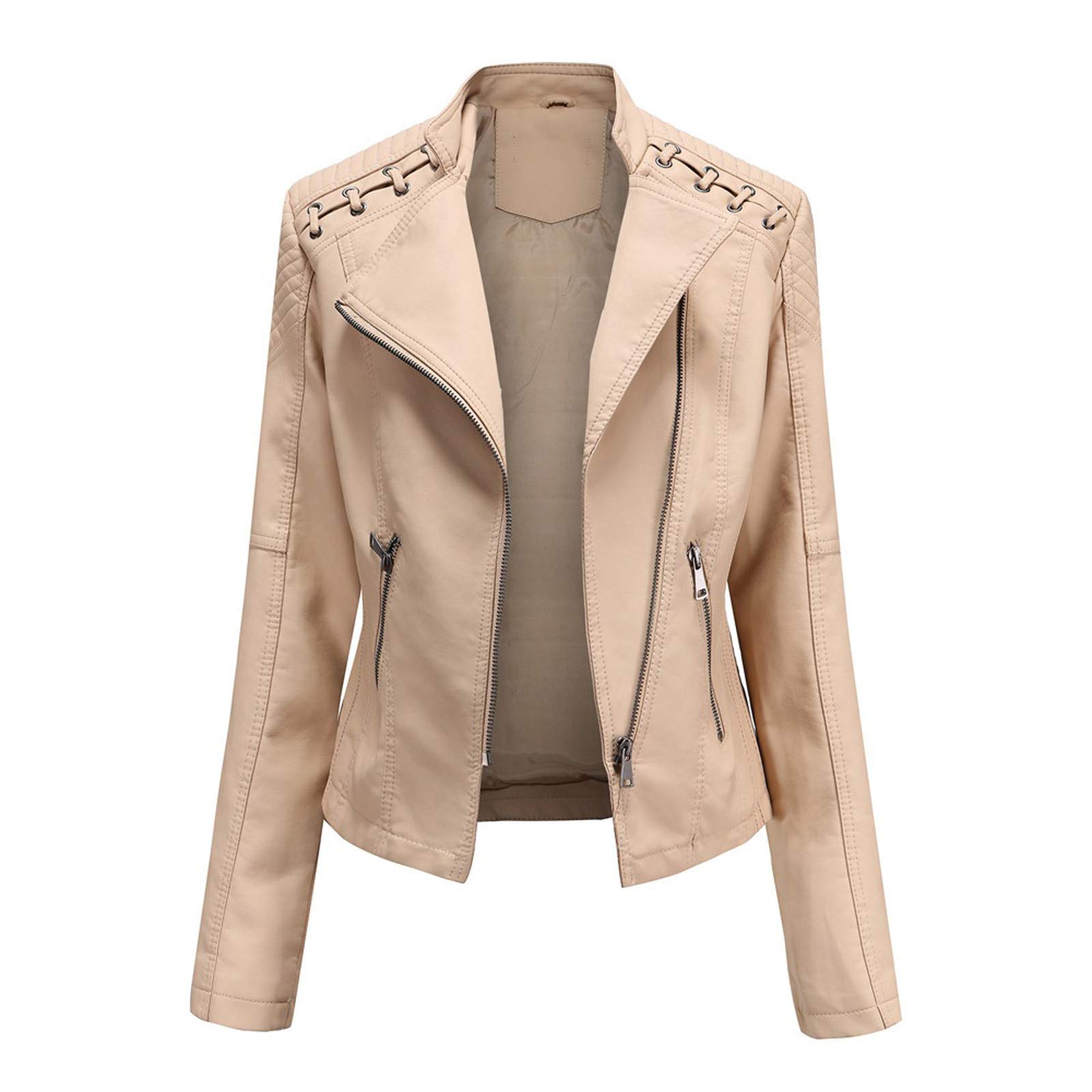 Women's Black Faux Leather Cropped Biker Jacket with Zip-Up Hoodie - Punk Style Motorcycle Coat for Ladies - Perfect for Night Out, Concert, and Casual Streetwear