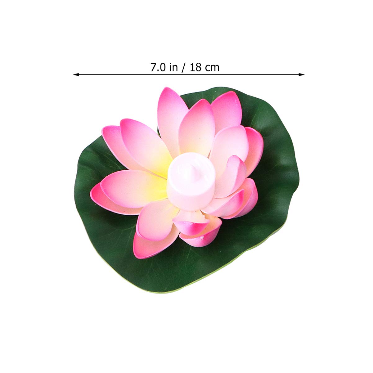 Beaupretty 6Pcs Solar LED Floating Lily Lights - Waterproof Artificial Flower Night Lamp for Pond, Pool, Garden Decor - Romantic Outdoor Lighting for Weddings, Parties & Backyard Ambiance