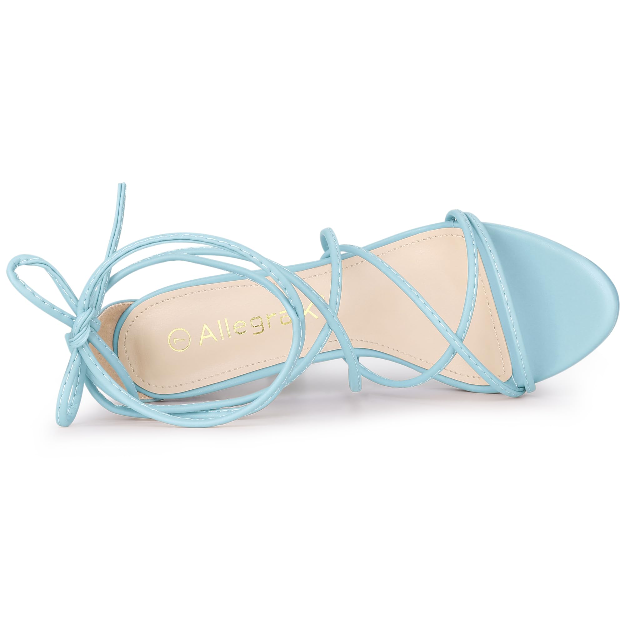 Allegra K Women's Strappy Stiletto Heel Sandals - Sexy Lace Up High Heels for Party, Wedding & Evening Wear