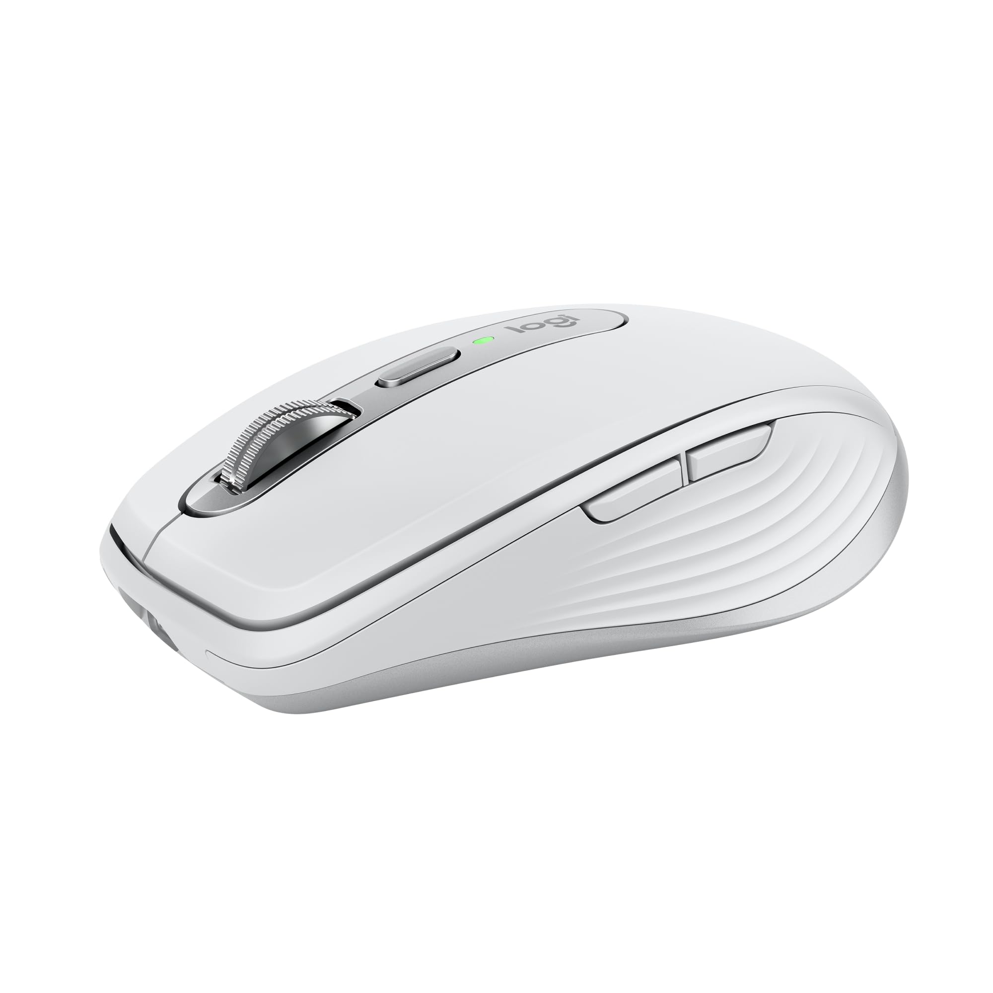 Logitech MX Anywhere 3S Wireless Bluetooth Mouse for Mac - 8K DPI Precision, Silent Clicks, USB-C Charging, Multi-Device Connectivity | Compatible with MacBook Pro, MacBook Air, iMac, iPad | Perfect for Office, Travel & Creative Work - Pale Grey