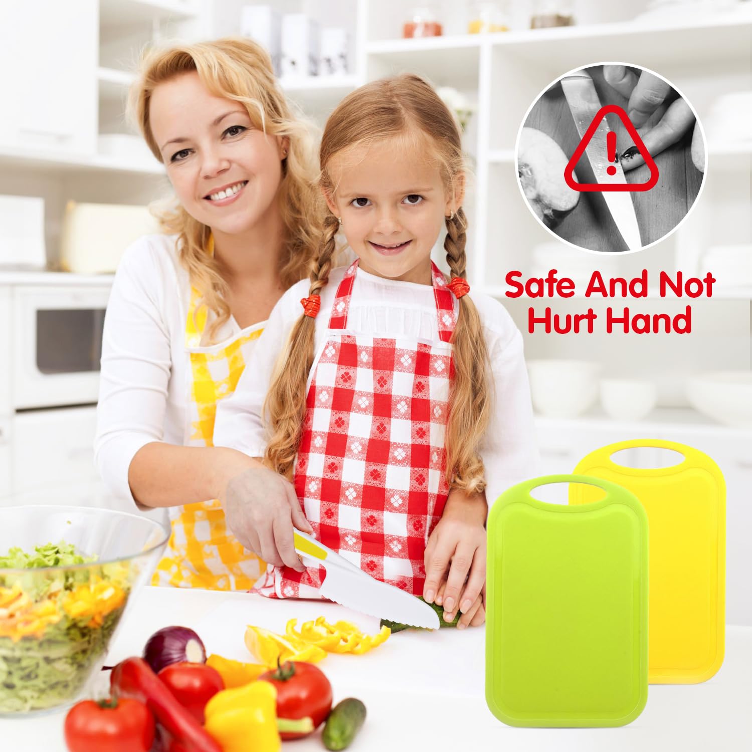 **Best Toddler Knife Set for Kids - Real Cooking Kitchen Tools with Chef Knives, Cutting Boards, Sandwich Cutters & Peeler - Perfect Gift for Boys & Girls Birthday - Safe for Baking, Meal Prep & Learning Cooking Skills**