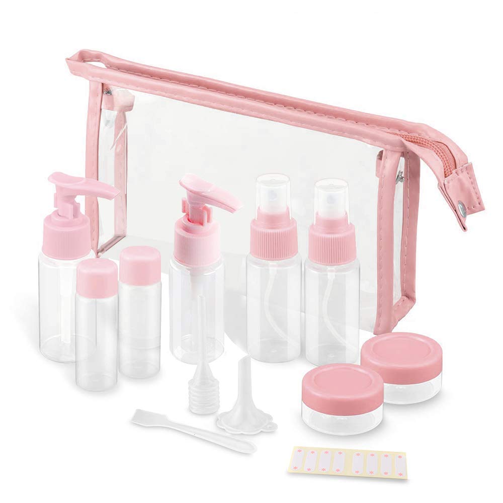 JB Export Portable Travel Cosmetic Bottles - Leak-Proof Plastic Squeeze Spray Bottles for Makeup, Toiletries & Liquid Storage | Perfect for Travel, Gym & Daily Organizing