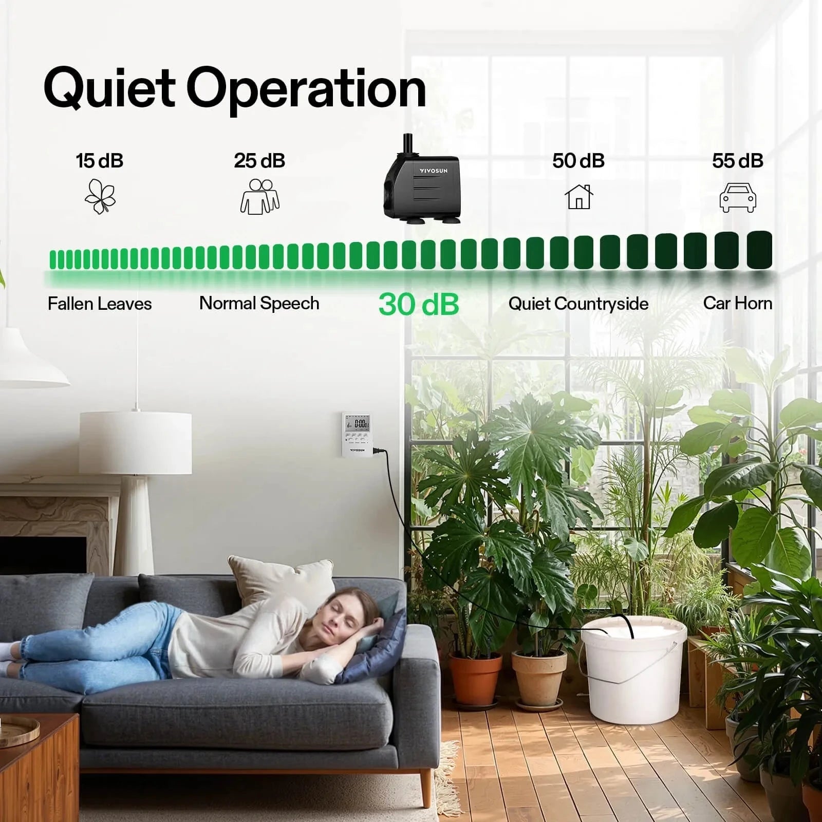 VIVOSUN FlexFeed Automatic Drip Irrigation System Kit - Smart Watering Solution for Indoor Plants, Gardens & Greenhouses | Perfect for Hydroponics, Container Gardening & Raised Beds