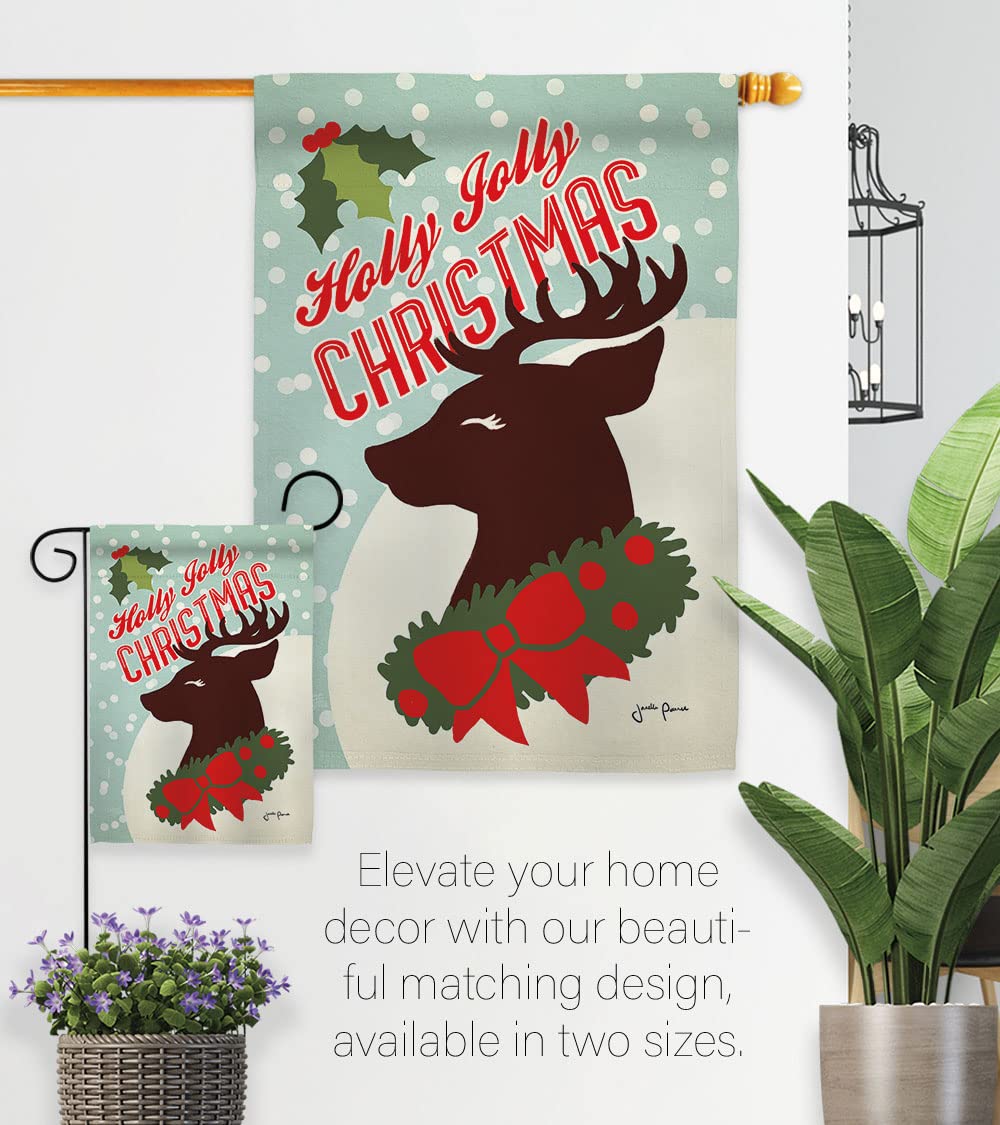 Holly Jolly Christmas Flags Set - 28