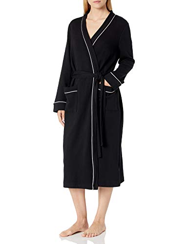 Amazon Essentials Women's Lightweight Waffle Full-Length Robe - Soft & Comfortable Bathrobe for Women (Plus Size Available) - Perfect for Spa, Lounging & Relaxation at Home