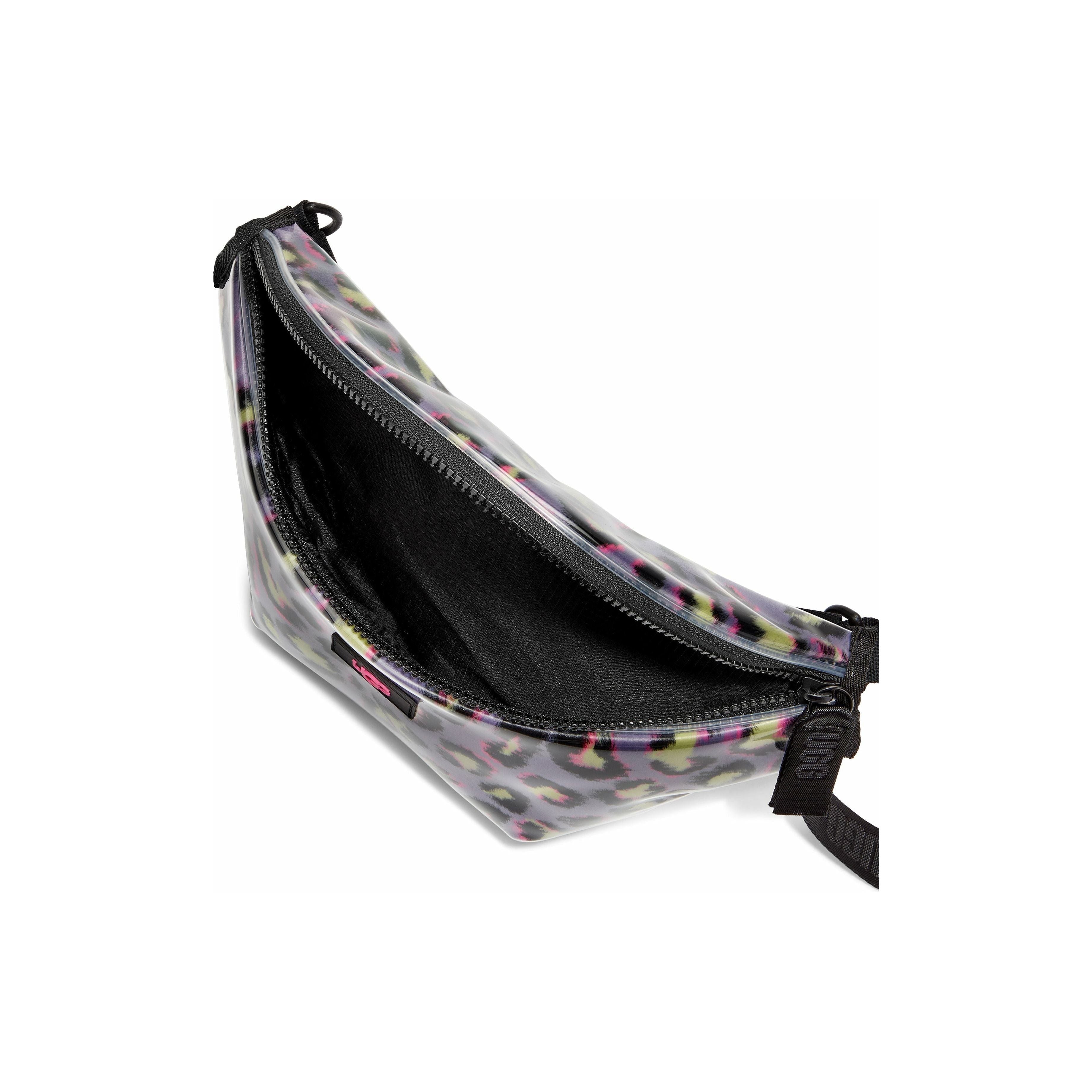 UGG Nasha Belt Bag - Black Spotty Clear Crossbody Fanny Pack for Women | Hands-Free Waist Bag for Travel, Running & Everyday Use
