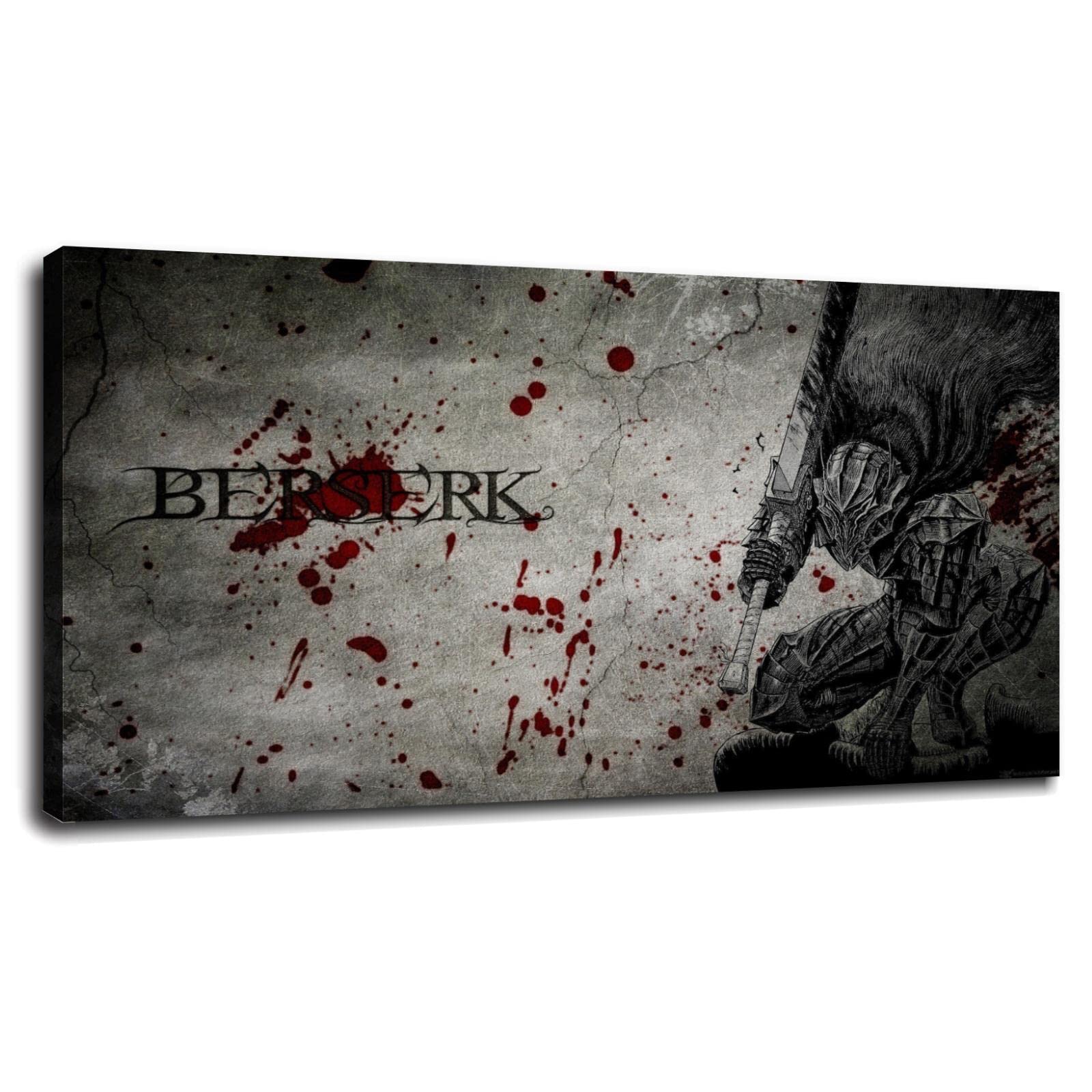 Kentaro Miura Berserk Manga Poster - Japanese Anime Wall Art Canvas Print 36
