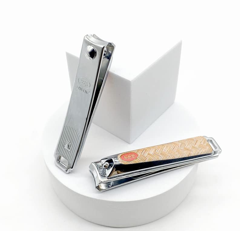Premium BOTIST Stainless Steel Nail Clippers Set of 6 - Heavy Duty Fingernail & Toenail Clippers for Men & Women - Perfect for Travel, Home, Salon & Grooming Kits