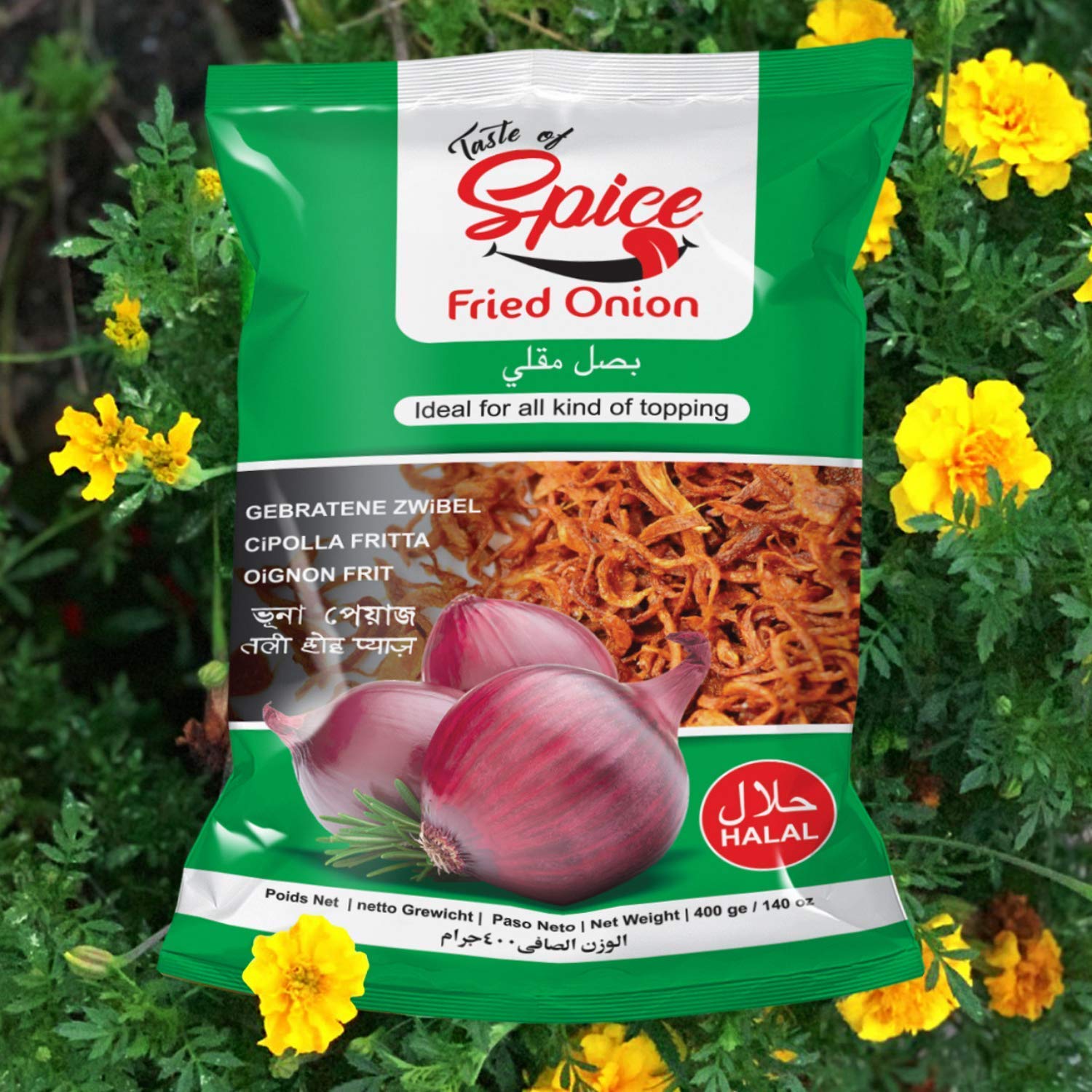 Original Crispy Fried Onions - Gluten Free Crunchy Topping for Salads, Burgers & Casseroles - 14 Oz (Pack of 3) - Fresh Gourmet French Fried Onions for Cooking & Baking
