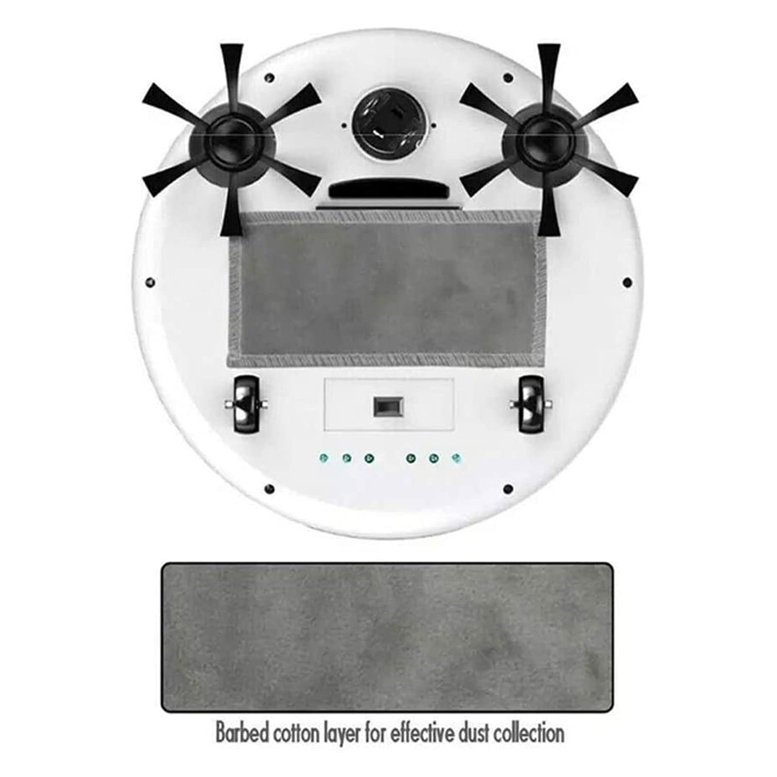Smart Robot Vacuum Cleaner with Strong Suction & App Control - Ideal for Pet Hair & Large Homes (Green) - Perfect for Hardwood & Carpets