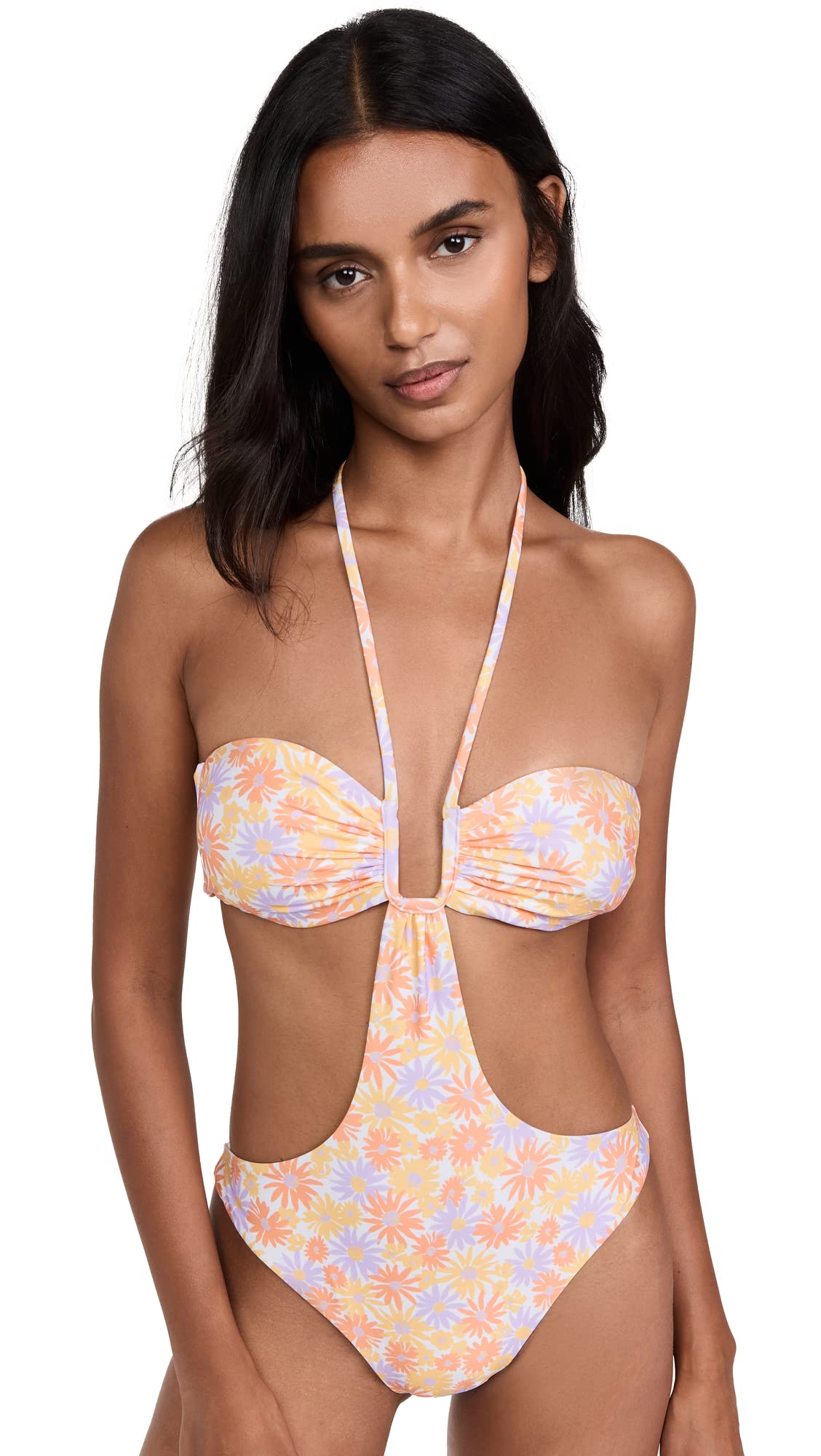 LSpace Women's Marina One Piece Swimsuit - Sexy High Cut Bathing Suit for Women, Tummy Control Swimwear with Adjustable Straps | Perfect for Beach Vacations, Pool Parties & Summer Getaways