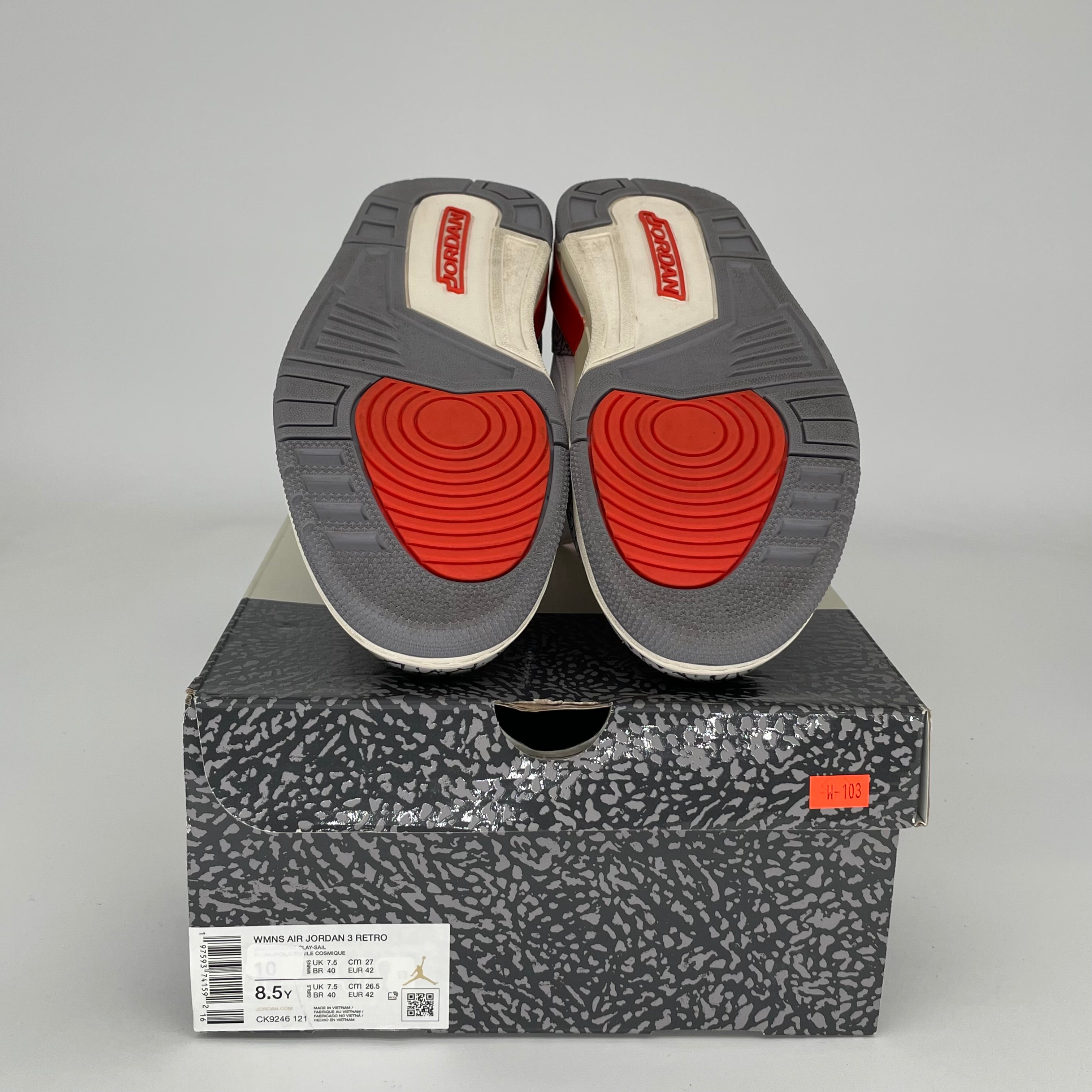 AIR JORDAN 3 GEORGIA PEACH Women's Basketball Shoes Size 8.5/10W - Style CK9246-121 | Perfect for Court Performance & Streetwear Fashion