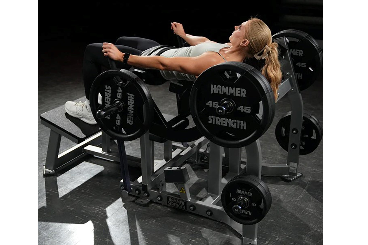 Hammer Strength Plate Loaded Glute Drive Machine - Professional Gym Equipment for Glute Workouts & Strength Training - Perfect for Home Gyms & Commercial Fitness Centers