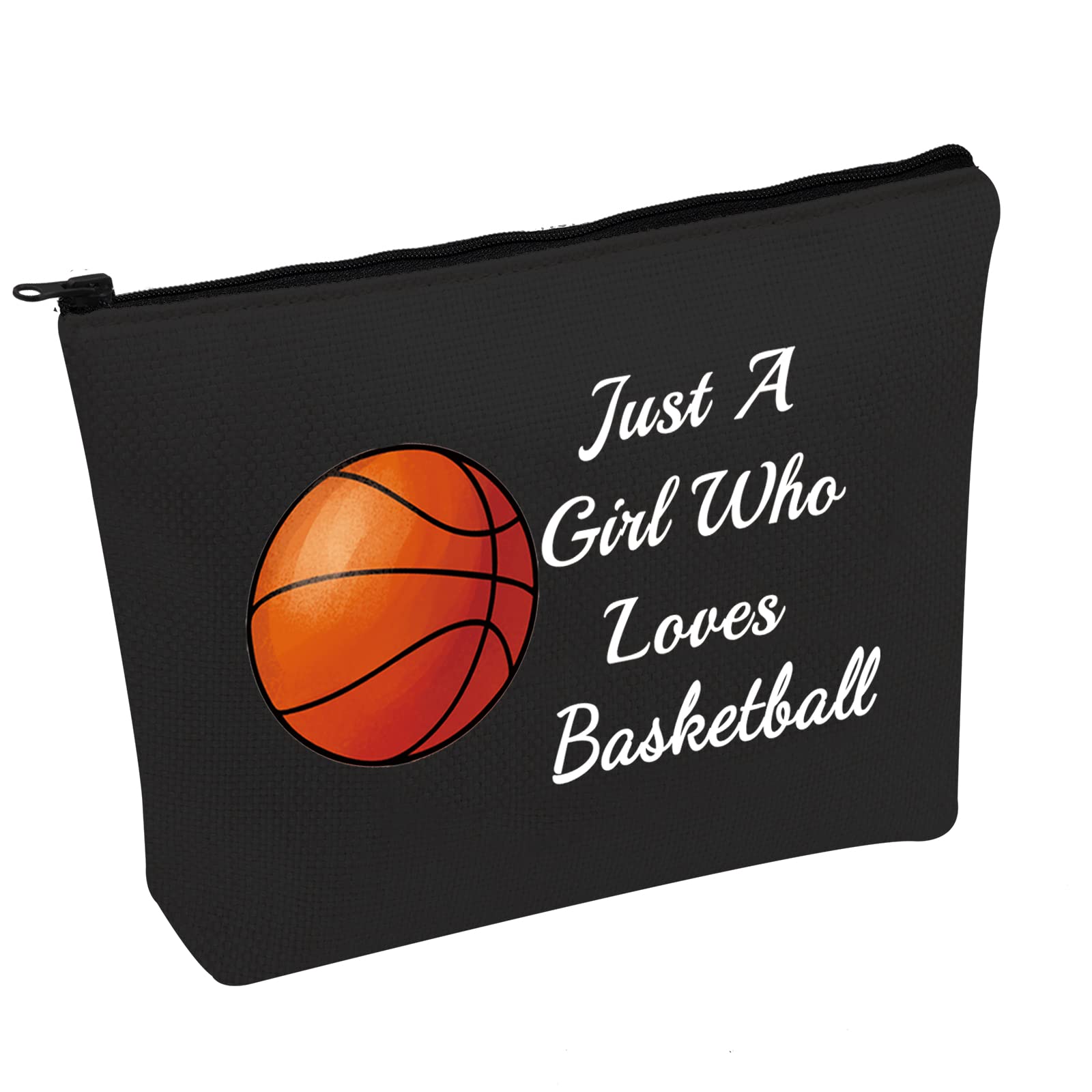 JNIAP Basketball Themed Makeup Bag - Waterproof Travel Toiletry Organizer for Basketball Lovers, Players & Moms - Perfect Gift for Women Who Love Basketball - Great for Gym, Travel & Sports Events