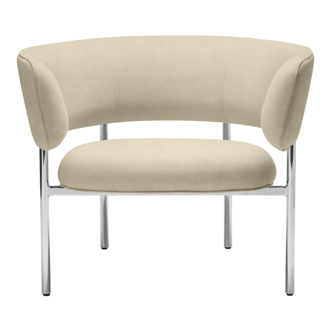 Font Lounge Armchair - Modern Accent Chair for Living Room, Bedroom & Office - Comfortable Upholstered Reading Chair with Soft Fabric - Perfect for Relaxing, Reading & Decorating