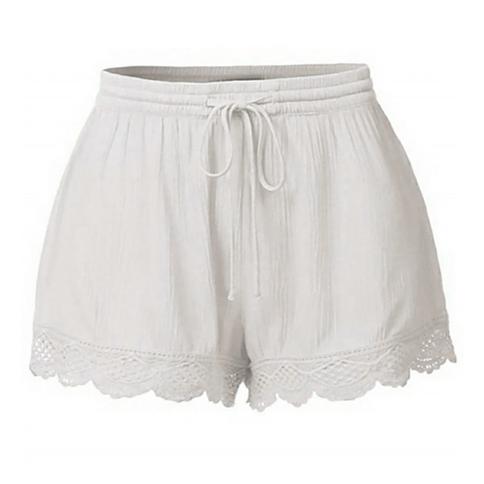 2024 Women's High Waisted Lace Shorts - Summer Casual & Lounge Wear