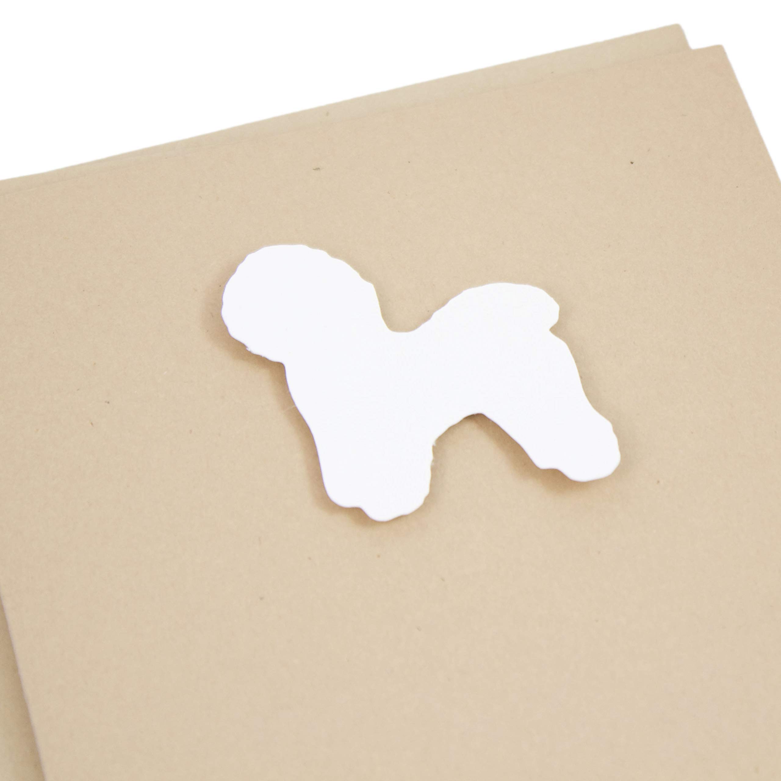 Bichon Frise Blank Greeting Card | Handmade White Dog Notecard | Perfect Gift for Dog Lovers | Birthday, Thank You & Holiday Cards for Pet Owners