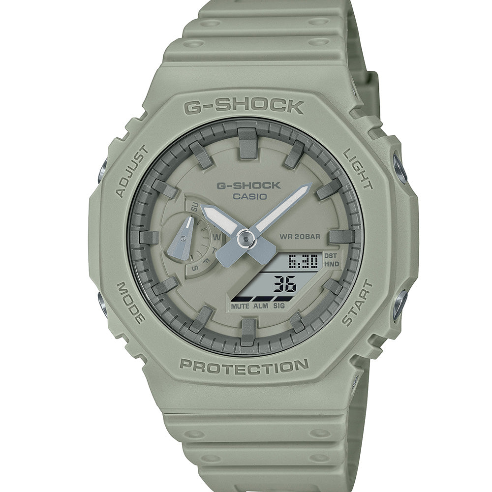 G Shock GA2100NC 3A 'CasiOak' Nature's Colors Watch - Durable Digital Sport Watch for Outdoor Adventures, Hiking & Everyday Wear