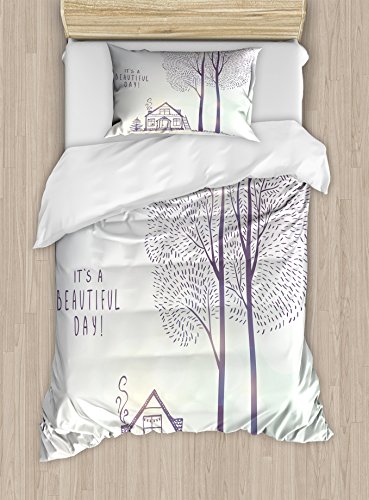 Lavender and White