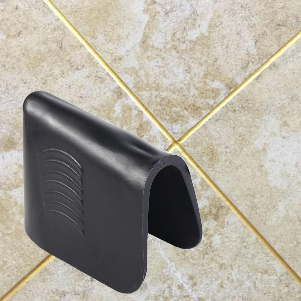 3Pcs Black Silicone Caulking Tool Set - Smooth Scraper for Tile Removal, Grout Filling & Caulking Finisher - Professional Bricklayer Accessories for Home Renovation & DIY Projects (Perfect for Bathroom, Kitchen & Floor Tiling)