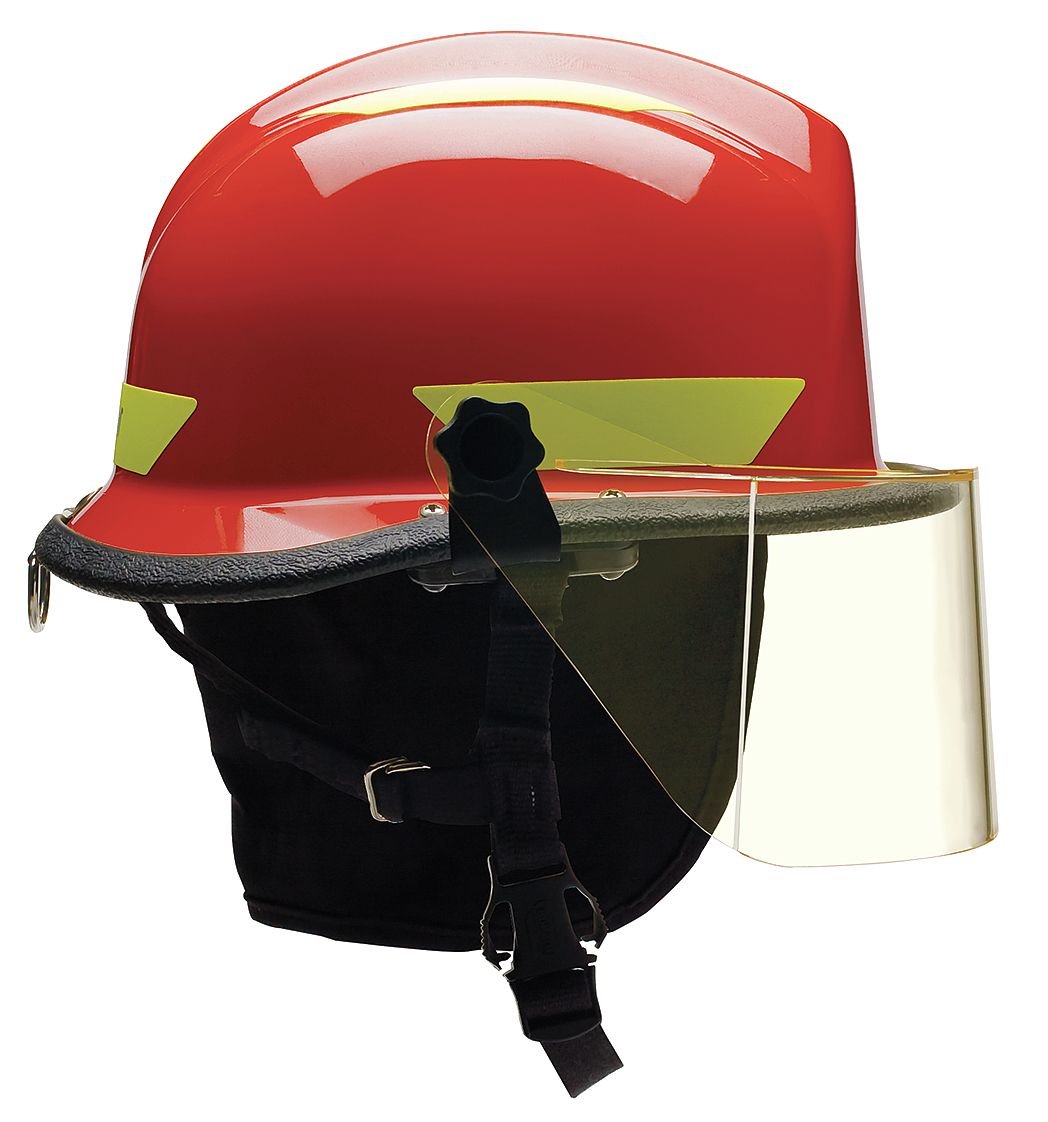 Fire Rescue Helmet - Red Thermoplastic Safety Helmet for Firefighters & Emergency Responders - Ideal for Firefighting, Rescue Operations & Industrial Safety